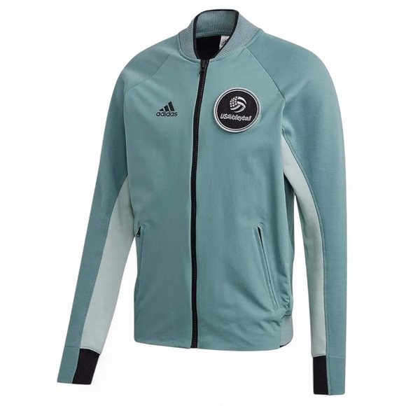Adidas Mens Vollyvball Zip Up Jacket